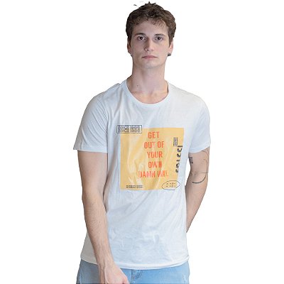 Camiseta Colcci Slim Authentic VE23 Branco Masculino