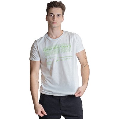 Camiseta Colcci Creative Slim VE23 Branco Masculino