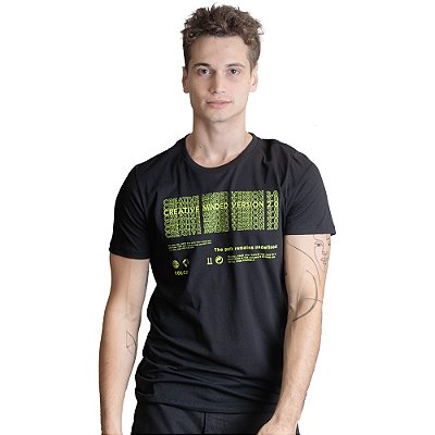 Camiseta Colcci Creative Slim VE23 Preto Masculino