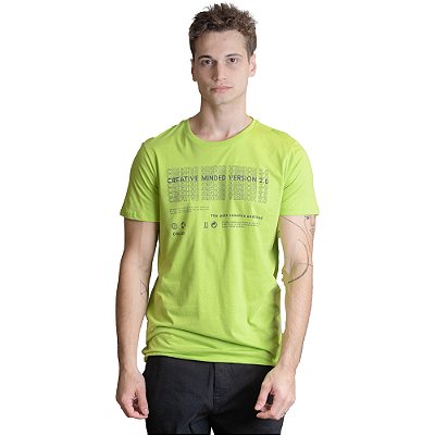 Camiseta Colcci Creative Slim VE23 Verde Masculino