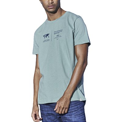 Camiseta Estampada Colcci Verde Masculino