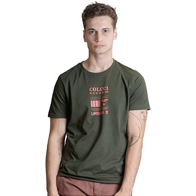 Camiseta Colcci Slim Verde Masculino