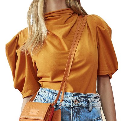 Blusa Colcci Slim Laranja Feminino