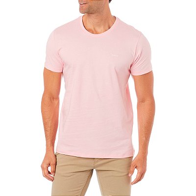 Camiseta Colcci Basic Slim P23 Rosa Masculino