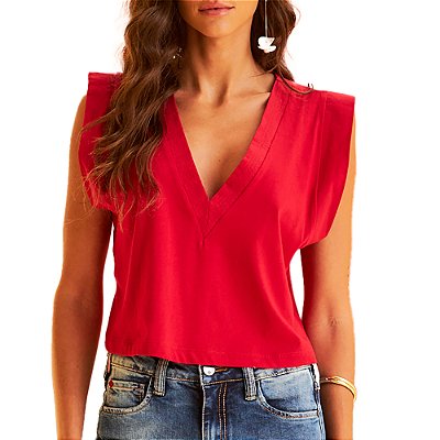 Blusa Forum Vermelha Feminina