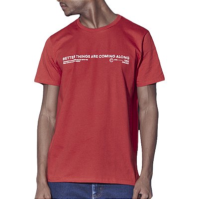 Camiseta Colcci Slim Vermelho Masculino
