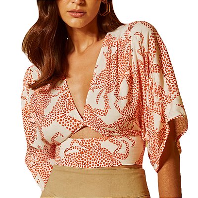 Blusa Estampada Forum Branco Feminino