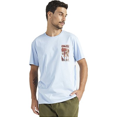 Camiseta Colcci Tropical V23 Azul Masculino