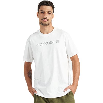 Camiseta Colcci Estampado P23 Off White Masculino