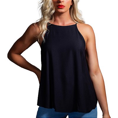 Regata Colcci Loose Preto Feminino
