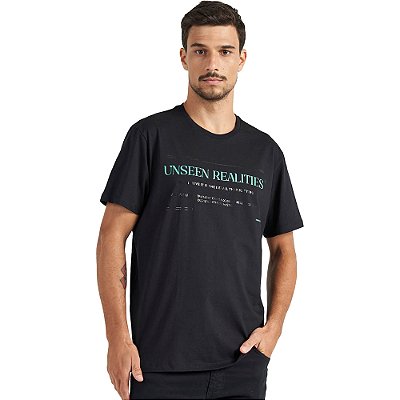 Camiseta Colcci Unseen Realities P23 Preto Masculino