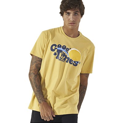 Camiseta Colcci Good Times P23 Amarelo Masculino