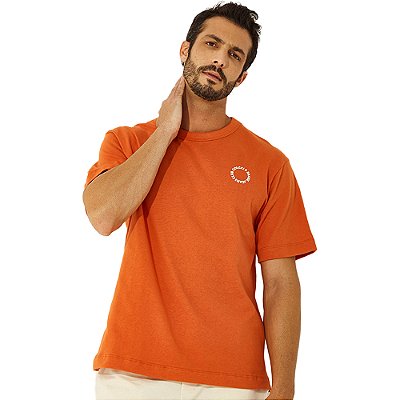 Camiseta Colcci Circle V23 Laranja Masculino