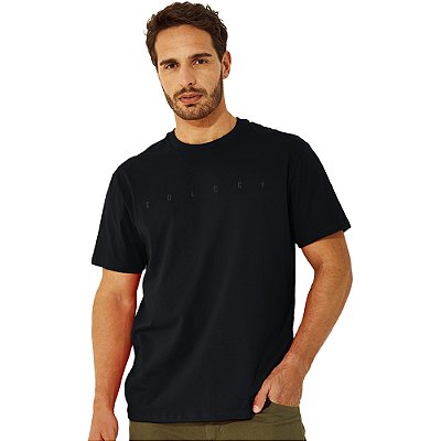 Camiseta Colcci Letter V23 Preto Masculino