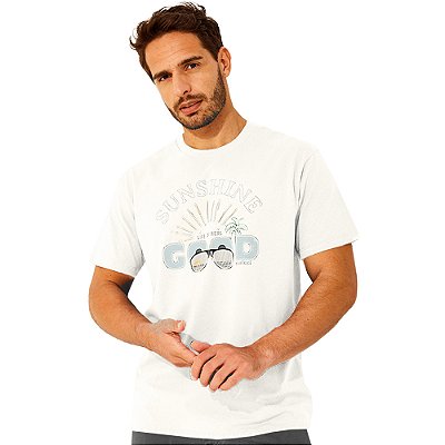 Camiseta Colcci Sunshine V23 Off White Masculino