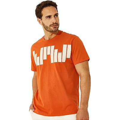 Camiseta Colcci Slim V23 Laranja Masculino