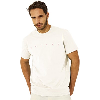 Camiseta Colcci Logo Bordado V23 Off White Masculino