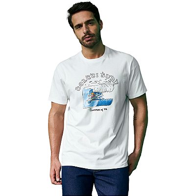 Camiseta Colcci Surf AV23 Off White Masculino