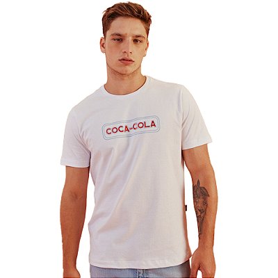 Camiseta Coca Cola Enjoy P23 Branco Masculino