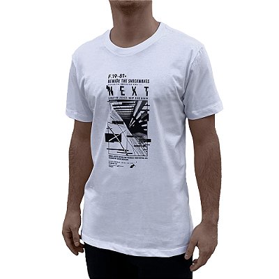 Camiseta Estampada Forum Slim Branca Masculino