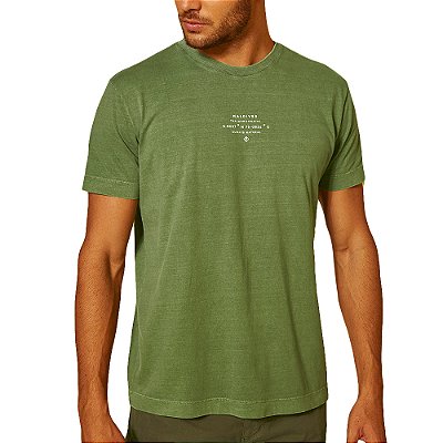 Camiseta Forum Slim Verde Masculino