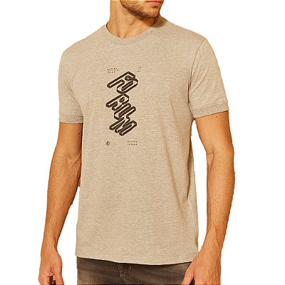 Camiseta Forum Slim Cinza Mescla Masculino