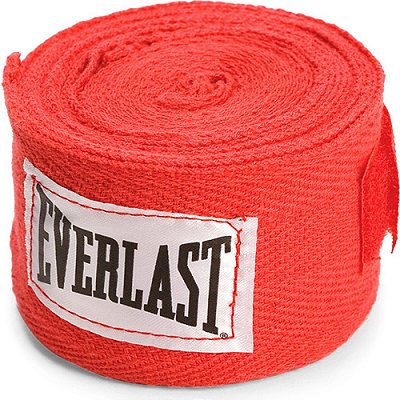 Bandagem Elástica Everlast 2,74 Metros Vermelho