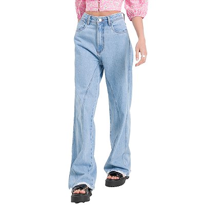 Calça Jeans Myft Full Lenght Super High Azul Feminino