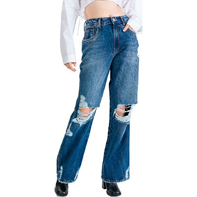 Calça Jeans Myft Full Lenght Super High Feminino