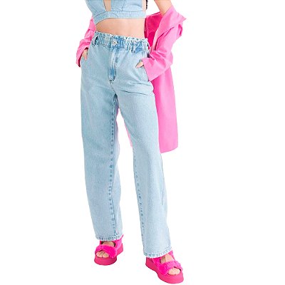 Calça Jeans Myft Full Lenght Clochard Azul Feminino