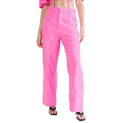 Calça Alfaiataria Myft High Rosa Feminino