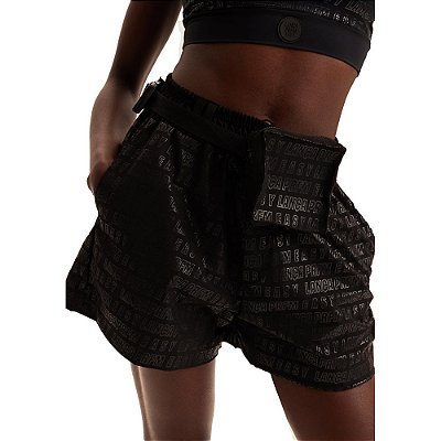 Short Easy Lança Perfume Evasê High AV23 Preto Feminino