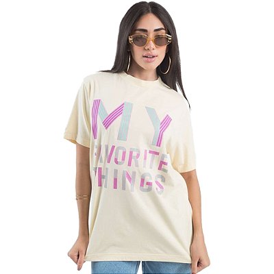Blusa Myft Estampado Amarelo Feminino
