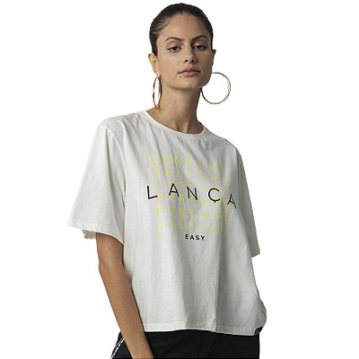 Camiseta Easy Lança Perfume Basic Off White Feminino