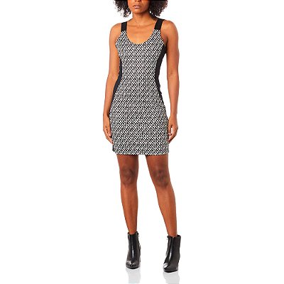 Vestido Estampado Easy Lança Perfume Preto Feminino