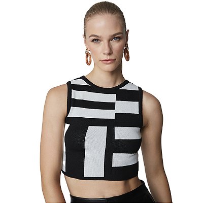 Blusa Lança Perfume Tricot Preto Feminino