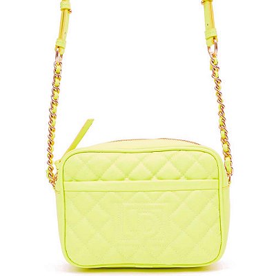 Bolsa Crossbody Lança Perfume Matelassê AV23 Amarelo Feminino