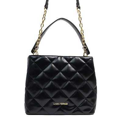 Bolsa Lança Perfume Tote Puffy Preto Feminino