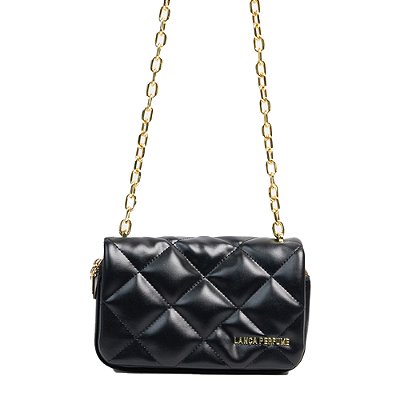 Bolsa Lança Perfume Schoulder Corrente Preto Feminino
