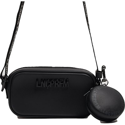 Bolsa Crossbody Lança Perfume Injetada e Niqueleira Preto Feminino