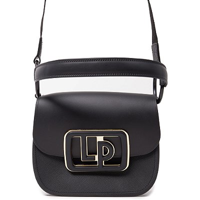 Bolsa Shoulder Lança Perfume Enfeite Preto Feminino