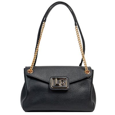 Bolsa Lança Perfume Sholder Enfeite Preto Feminino