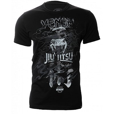 Camiseta Venum Jiu Jitsu Guerreiro Preta
