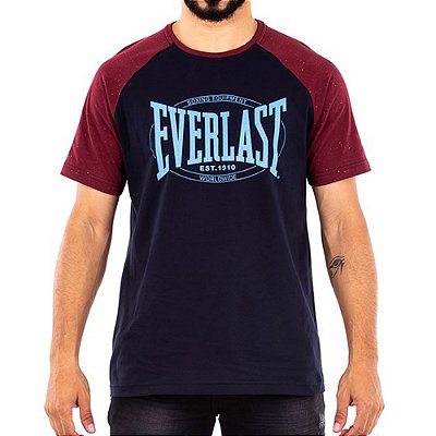 Camiseta Everlast Fundamentals Manga Curta Azul Marinho Masculina