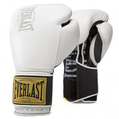 Luva de Boxe Everlast Classic 1910 Branco