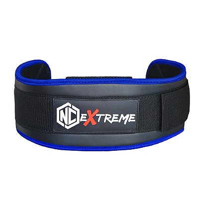 Cinturão NC Extreme para Agachamento - Preto e Azul