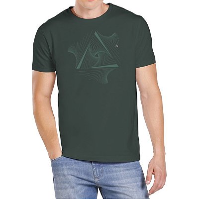 Camiseta Aramis Traços Verde Masculino