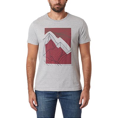 Camiseta Aramis Picos Outline Cru Masculino