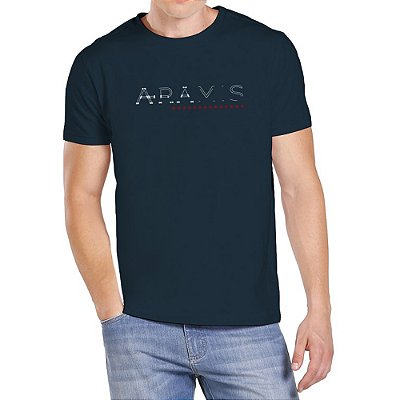 Camiseta Aramis Rebites Marinho Masculino