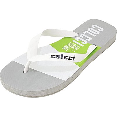 Sandália Colcci Colorful Logo Cinza Foggy Masculino